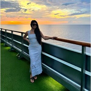 Women’s blue dress